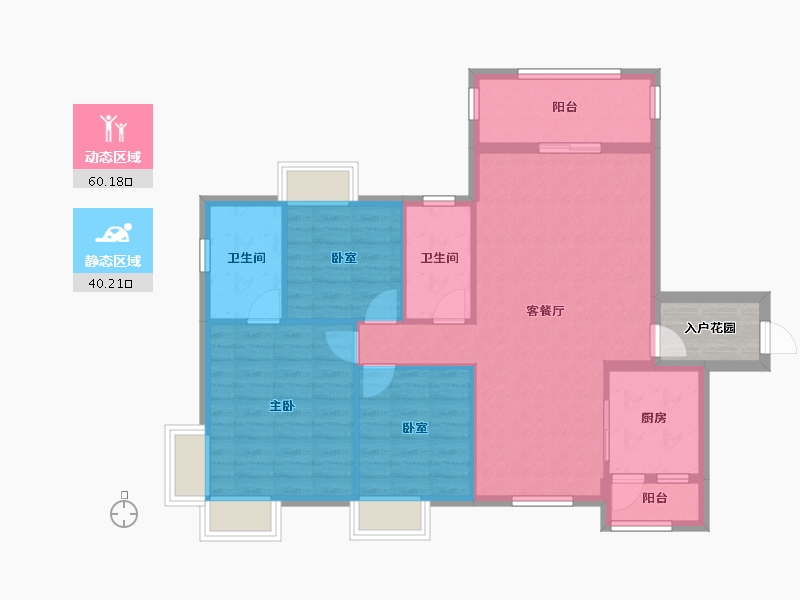 广西壮族自治区-桂林市-山水凤凰城-107.03-户型库-动静分区