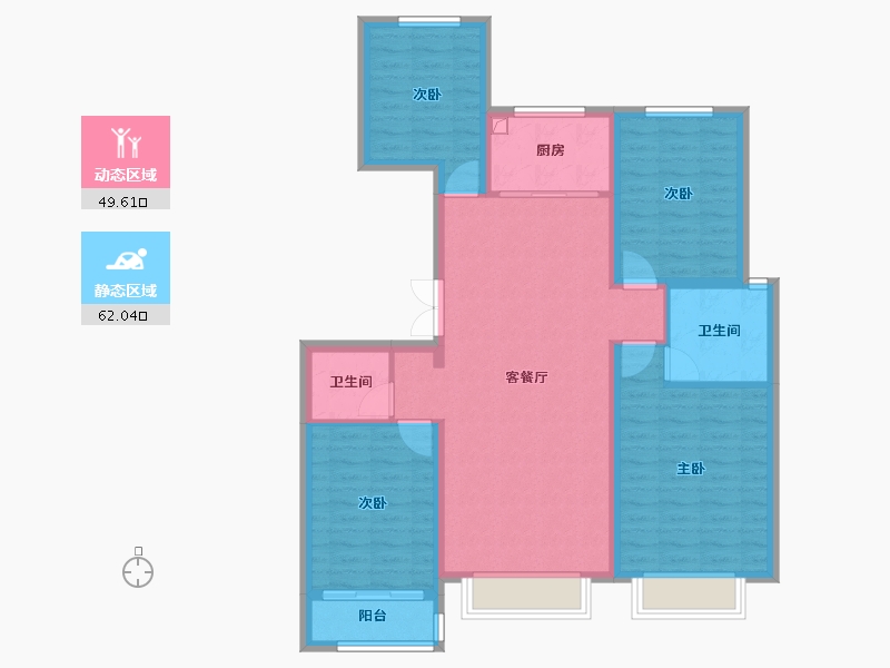 河北省-衡水市-阜城中超天著-113.60-户型库-动静分区