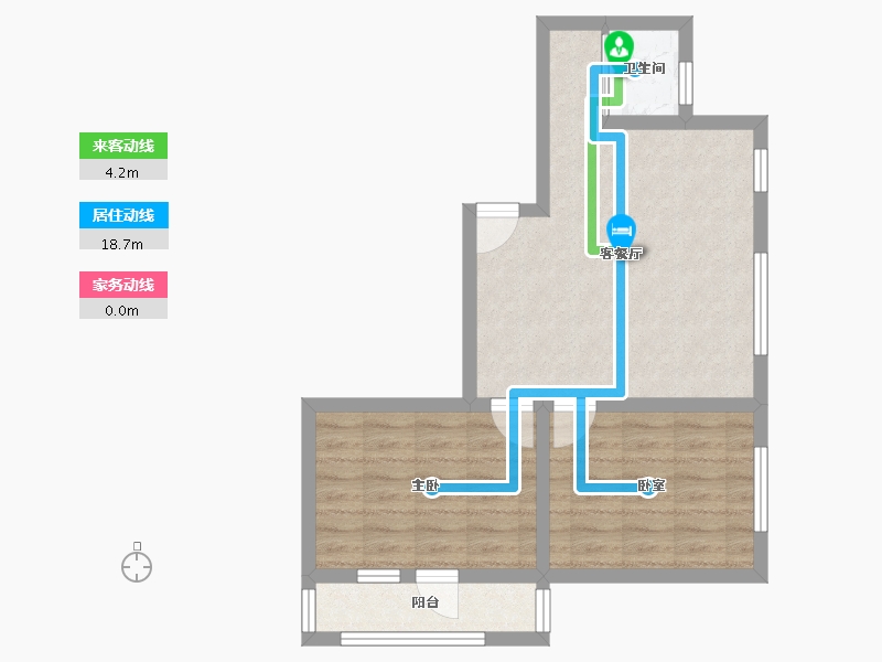 河北省-石家庄市-绿家小区-63.06-户型库-动静线