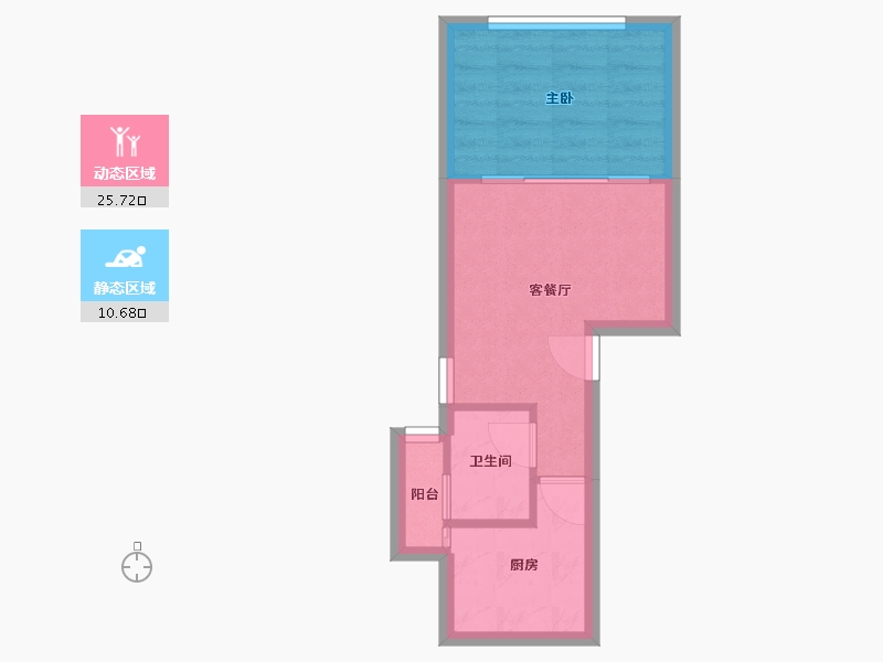 北京-北京市-莲馨嘉园-38.88-户型库-动静分区