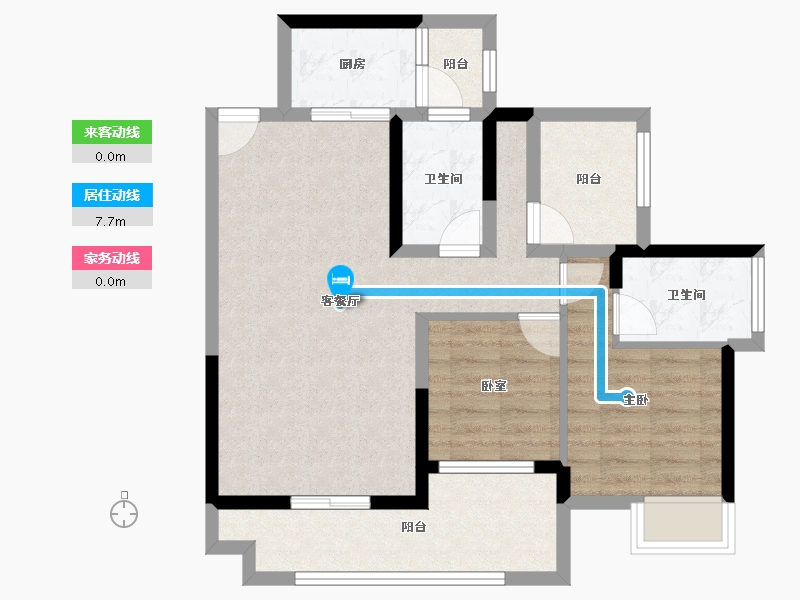 广东省-惠州市-易生水岸花山-79.20-户型库-动静线