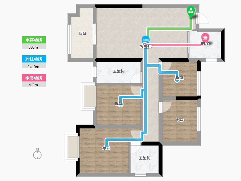 广西壮族自治区-梧州市-光大锦绣山河-85.60-户型库-动静线