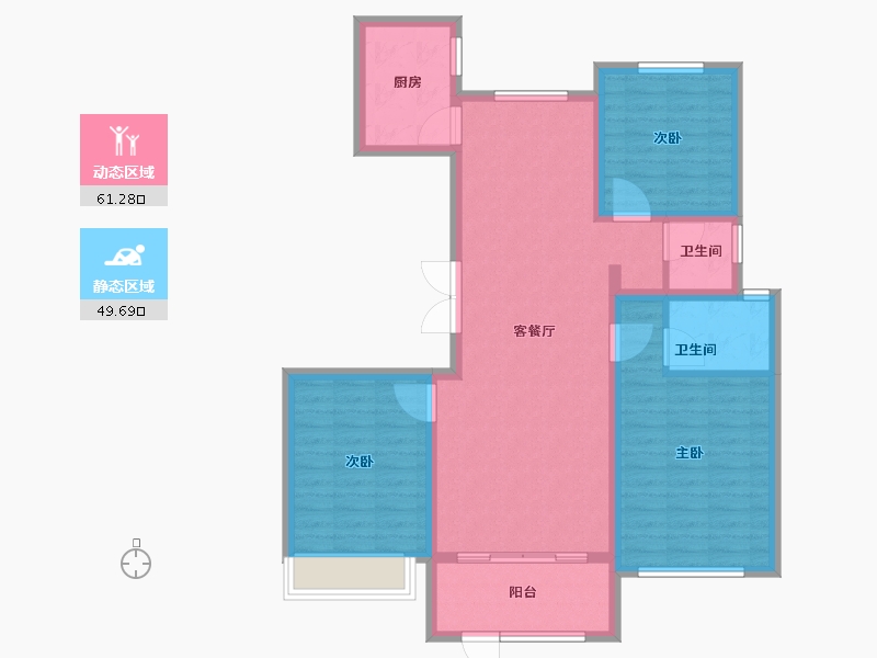 河北省-衡水市-中通御府-100.00-户型库-动静分区