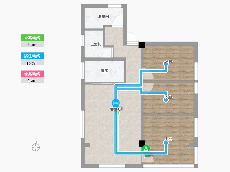 广东省-广州市-龙溪中路19-80.00-户型库-动静线