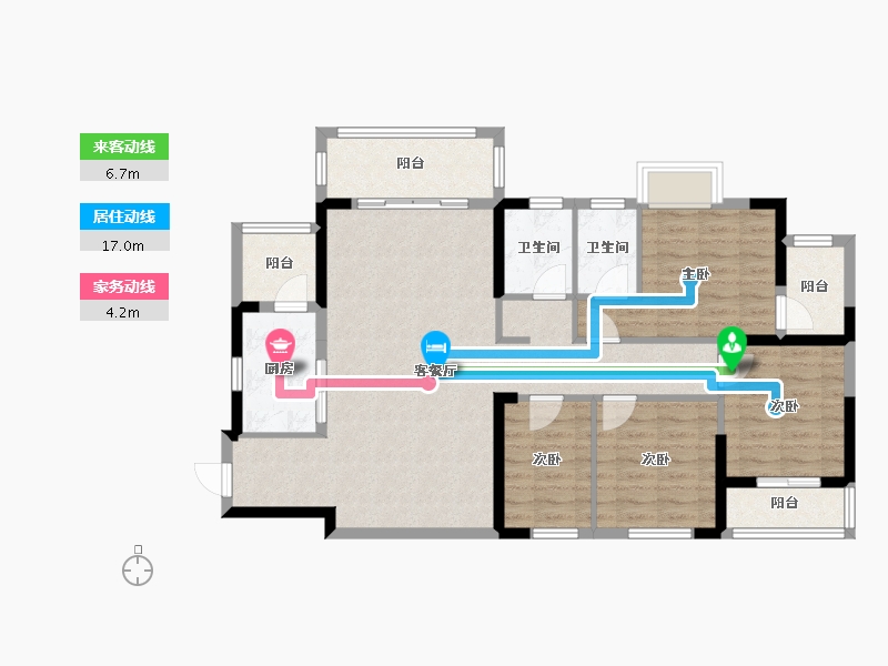 广西壮族自治区-南宁市-新竹社科家园-112.00-户型库-动静线