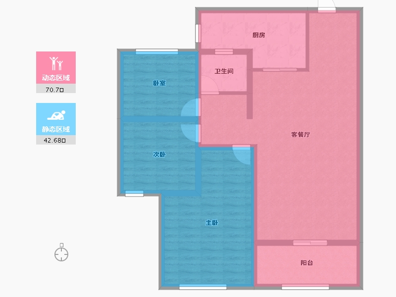 甘肃省-陇南市-明瑞丽景小区-99.59-户型库-动静分区