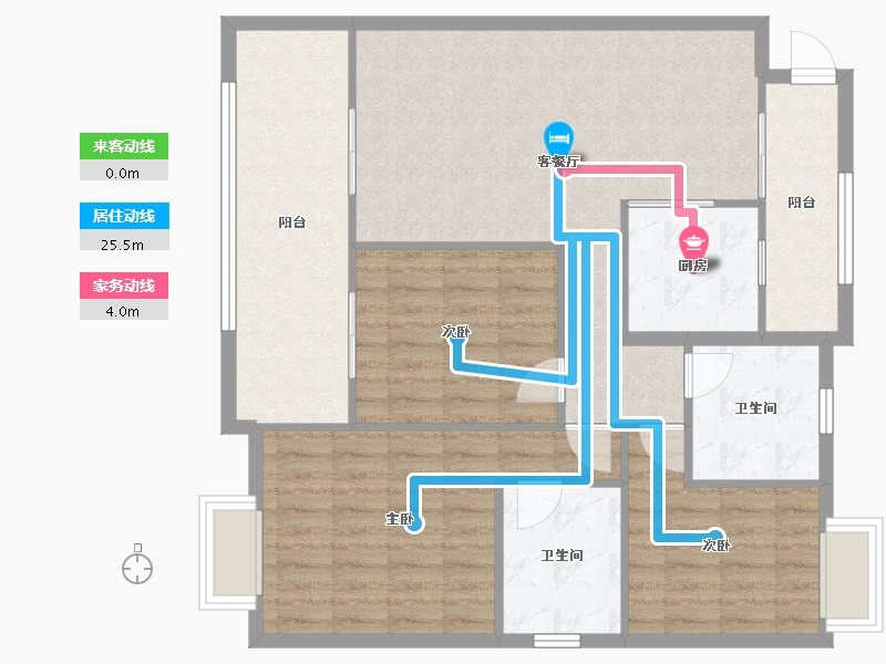 贵州省-遵义市-保利未来城市-91.32-户型库-动静线