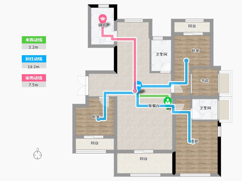 福建省-漳州市-御龙湾-105.60-户型库-动静线