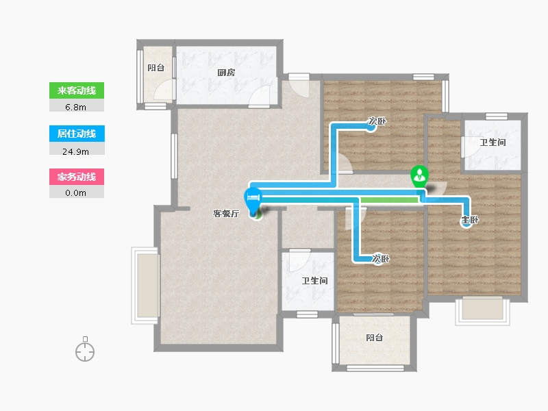 四川省-成都市-和韵美联墅-121.58-户型库-动静线