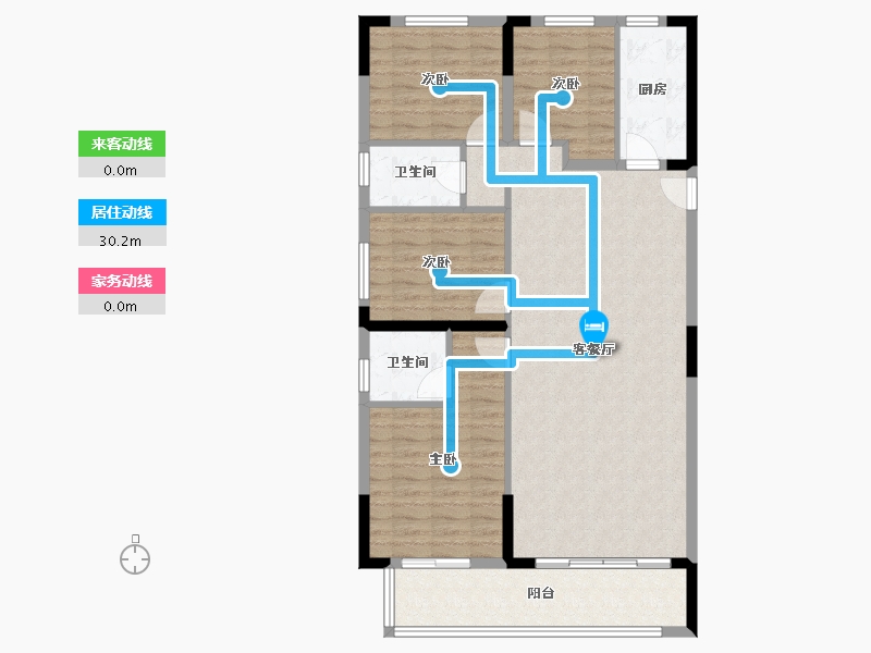 福建省-福州市-横屿花园-108.00-户型库-动静线