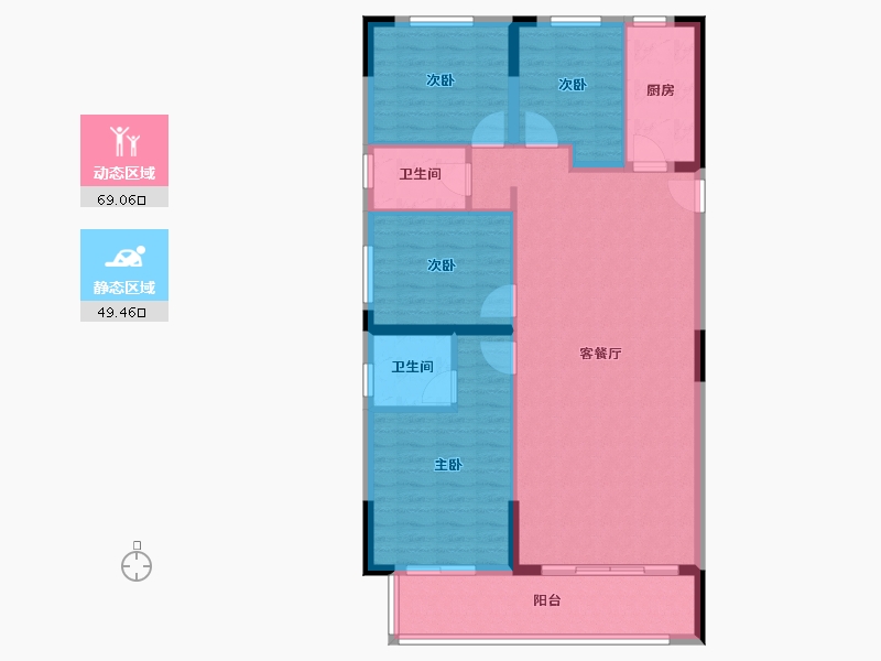 福建省-福州市-横屿花园-108.00-户型库-动静分区