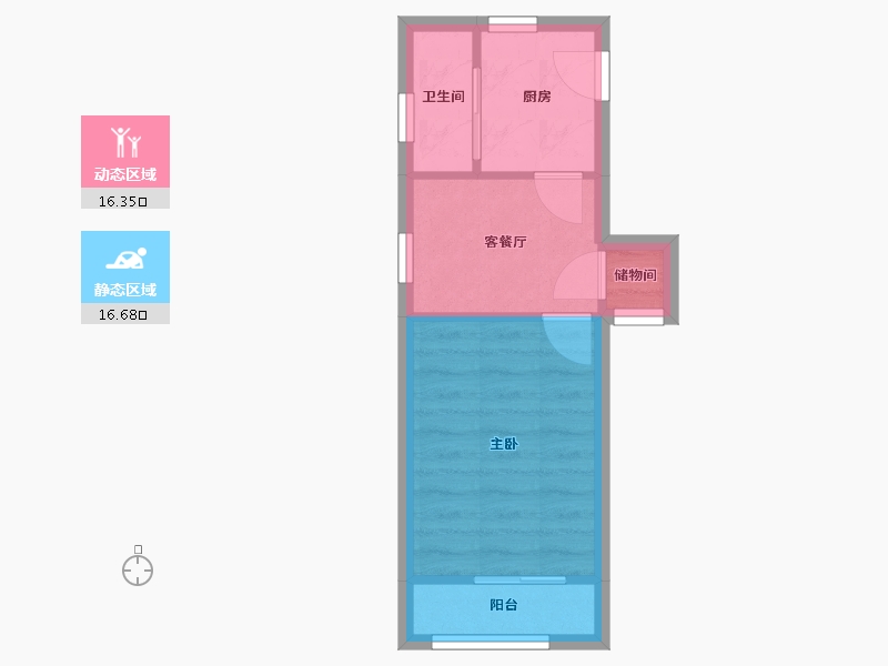 上海-上海市-宛南四村社区-30.00-户型库-动静分区