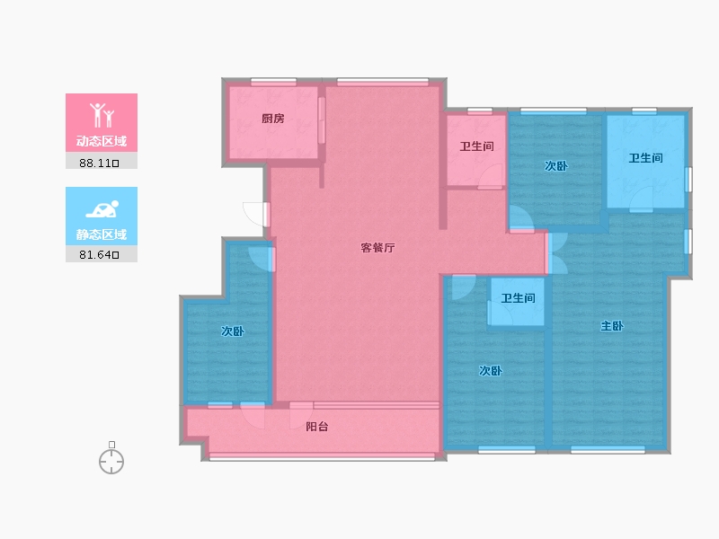 河北省-沧州市-锦绣华府-149.90-户型库-动静分区