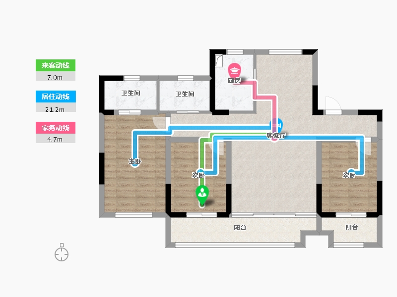 河北省-沧州市-华章一品-110.22-户型库-动静线