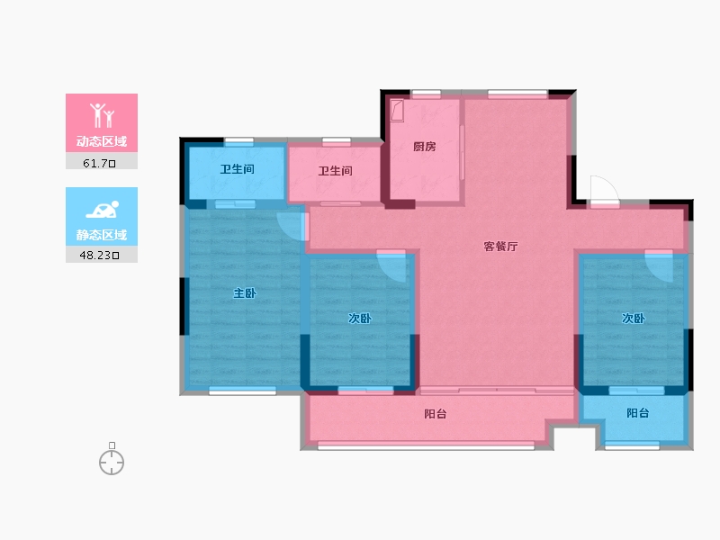 河北省-沧州市-华章一品-110.22-户型库-动静分区