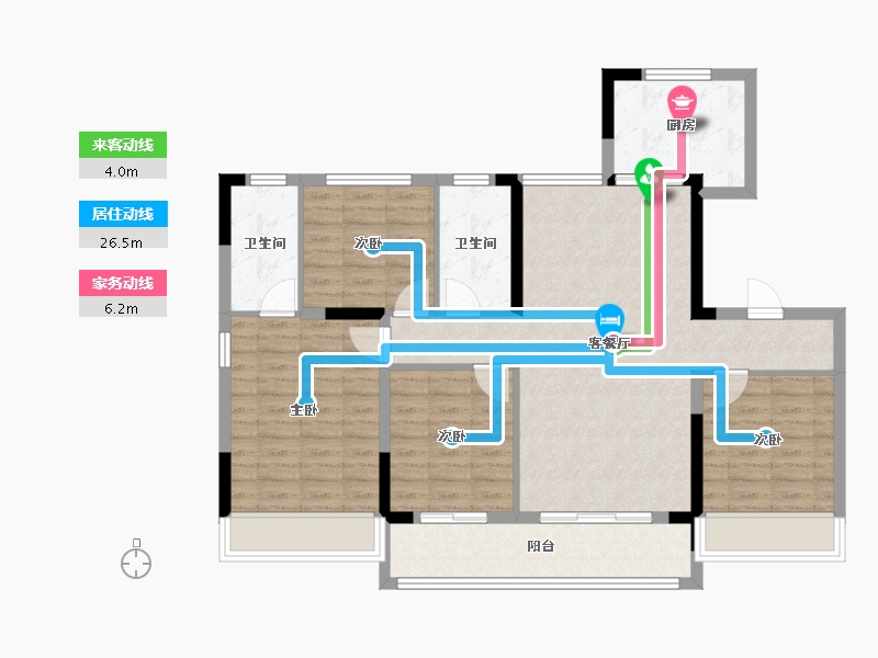 山东省-济南市-绿城春来晓园-117.15-户型库-动静线