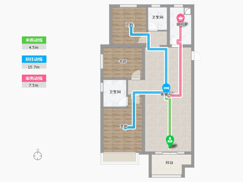 河南省-驻马店市-同信滨江壹号-92.00-户型库-动静线