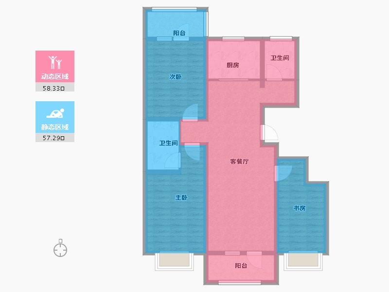 河北省-邢台市-中兴府-102.40-户型库-动静分区