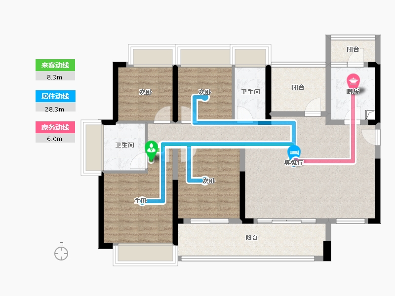 广东省-惠州市-中海水岸城-106.40-户型库-动静线