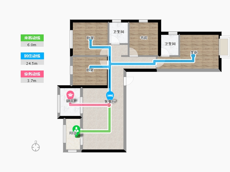 河南省-郑州市-升龙城1号院-83.00-户型库-动静线