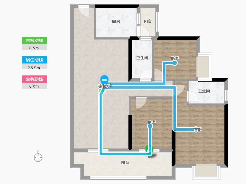 广东省-肇庆市-鸿益幸福湖畔-101.16-户型库-动静线