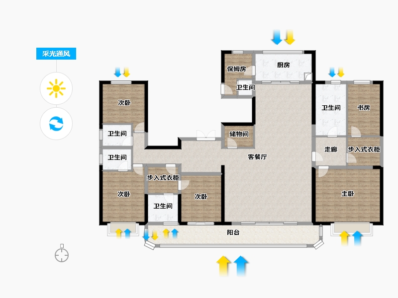 河北省-石家庄市-交投高新苑-252.00-户型库-采光通风