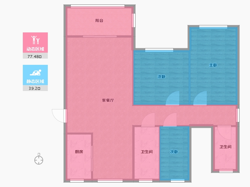 山西省-运城市-凤凰湾-107.00-户型库-动静分区