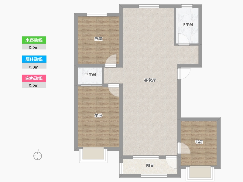 吉林省-长春市-锦秀东郡-93.15-户型库-动静线