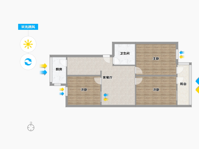 福建省-福州市-临江大厦-92.00-户型库-采光通风