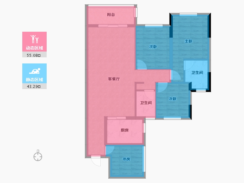 海南省-万宁市-万润名苑-79.00-户型库-动静分区