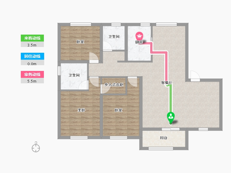 山东省-威海市-正弘山语小区-118.00-户型库-动静线