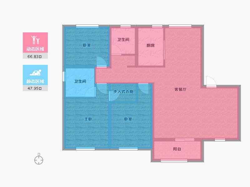 山东省-威海市-正弘山语小区-118.00-户型库-动静分区