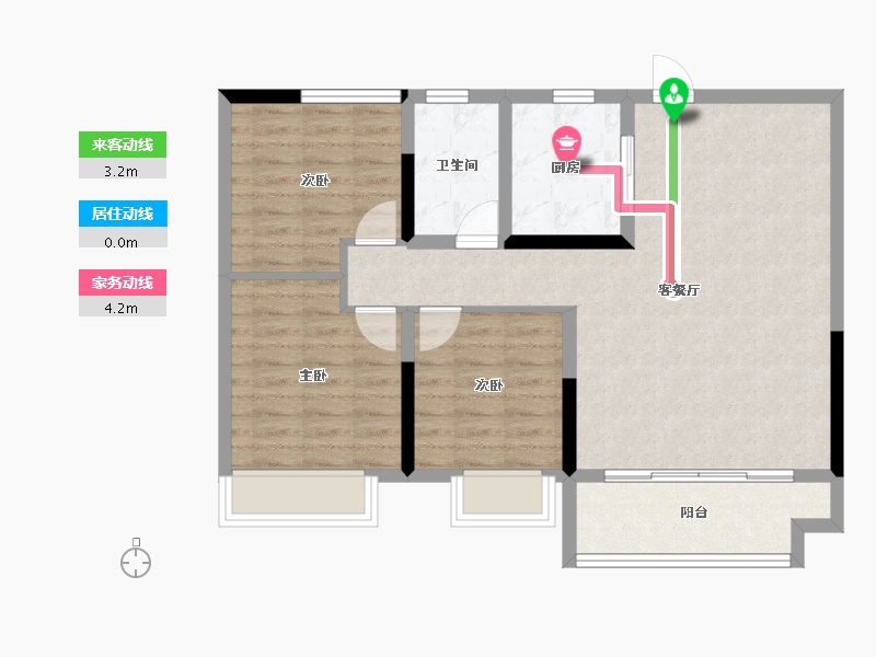 河南省-洛阳市-建业江山汇-84.00-户型库-动静线