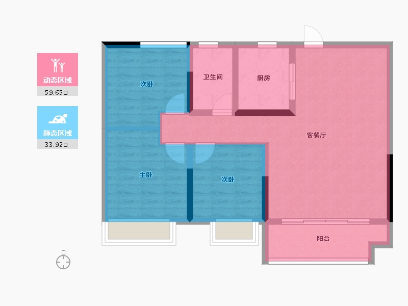 河南省-洛阳市-建业江山汇-84.00-户型库-动静分区