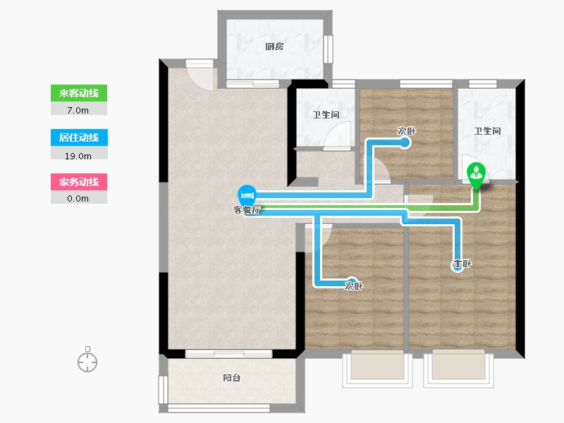 福建省-泉州市-万科城市之光四期-91.00-户型库-动静线