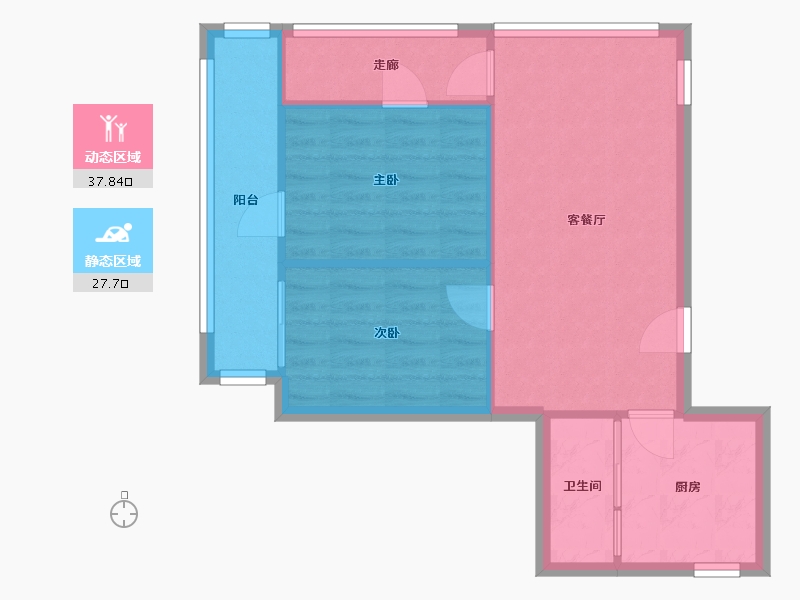 广东省-广州市-南北广场-45.60-户型库-动静分区