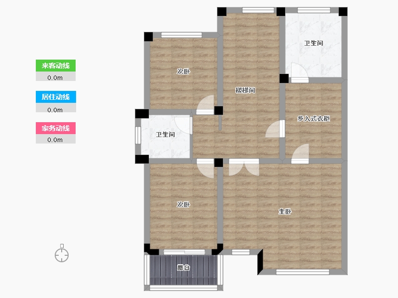 浙江省-金华市-西岘小区-86.40-户型库-动静线