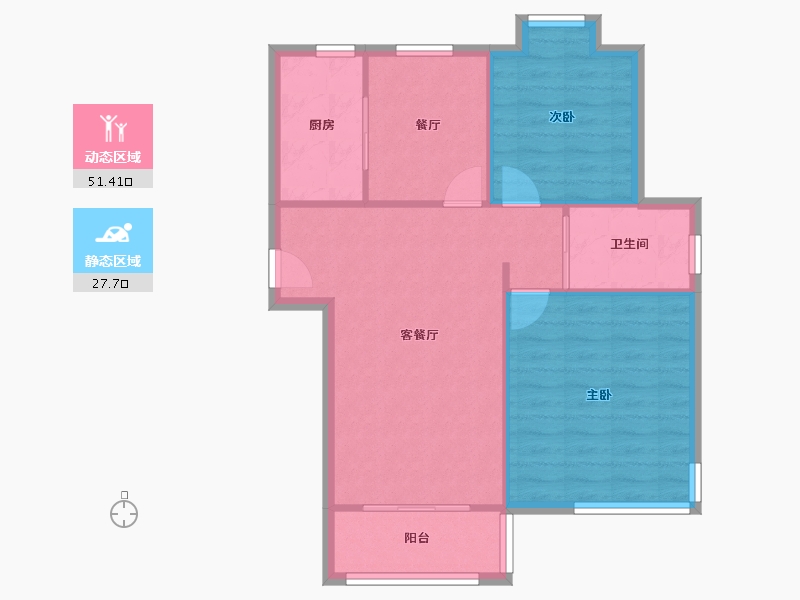 江苏省-苏州市-兰馨园-77.24-户型库-动静分区