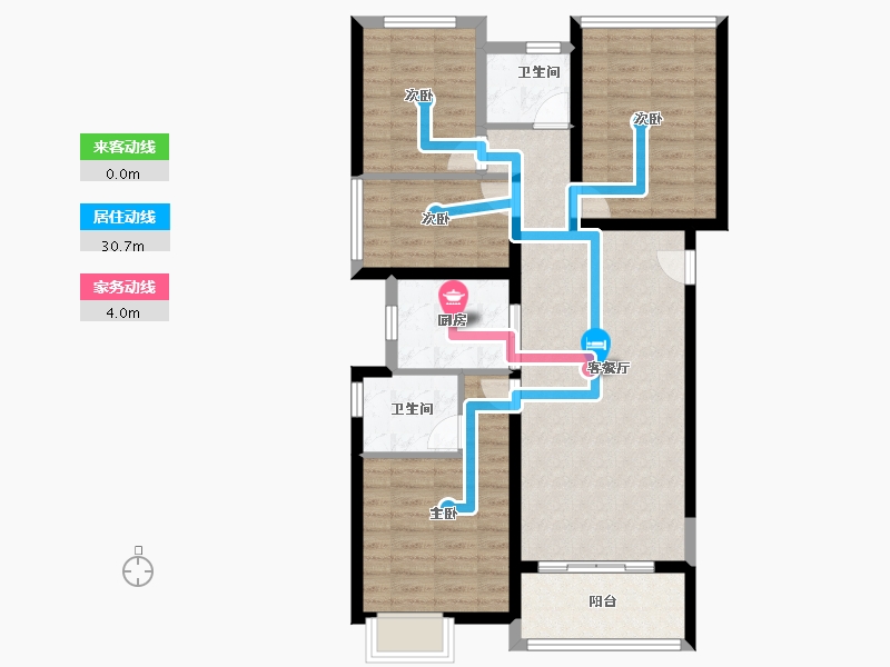 福建省-福州市-世茂璀璨滨江-88.00-户型库-动静线