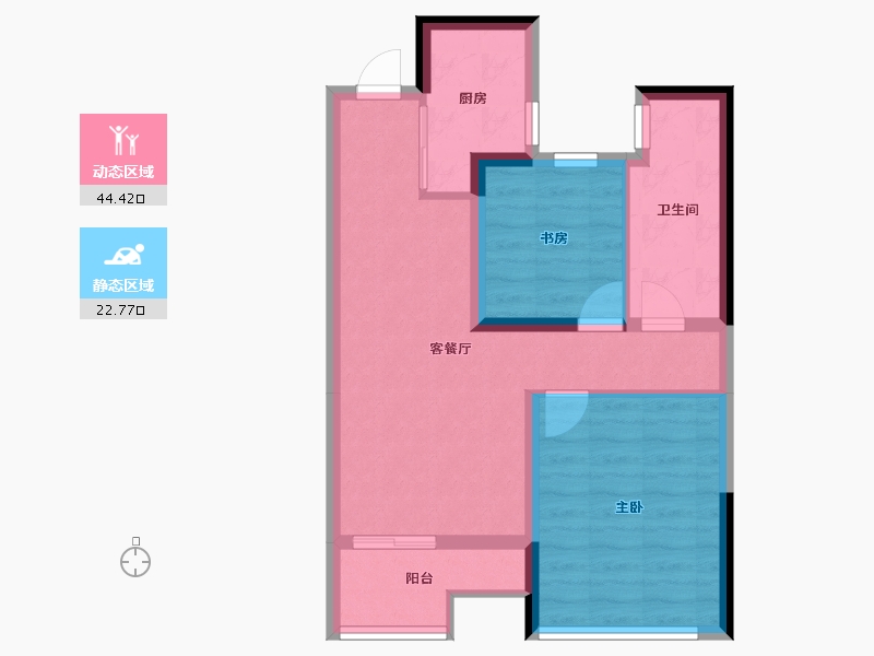 浙江省-嘉兴市-嘉善善新苑-59.20-户型库-动静分区