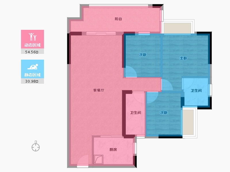 广西壮族自治区-梧州市-天悦花城-79.00-户型库-动静分区