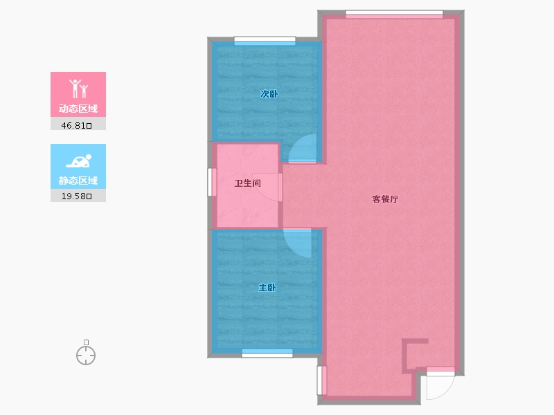 黑龙江省-黑河市-万象新天-74.88-户型库-动静分区