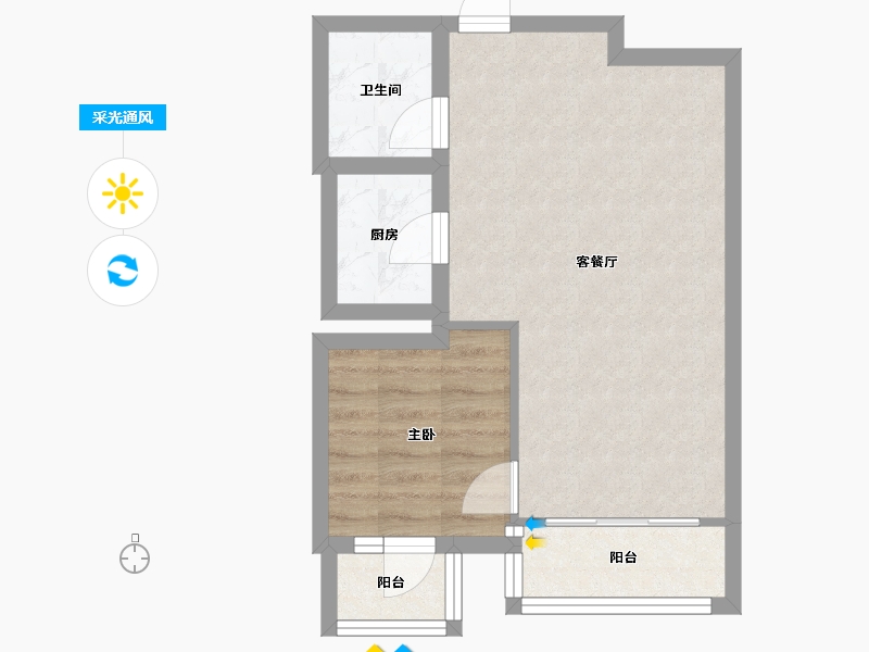 河北省-廊坊市-福城上上城-五期-39.18-户型库-采光通风