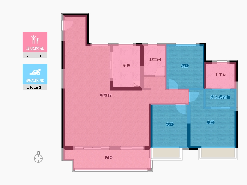 河南省-郑州市-金科中原-114.40-户型库-动静分区