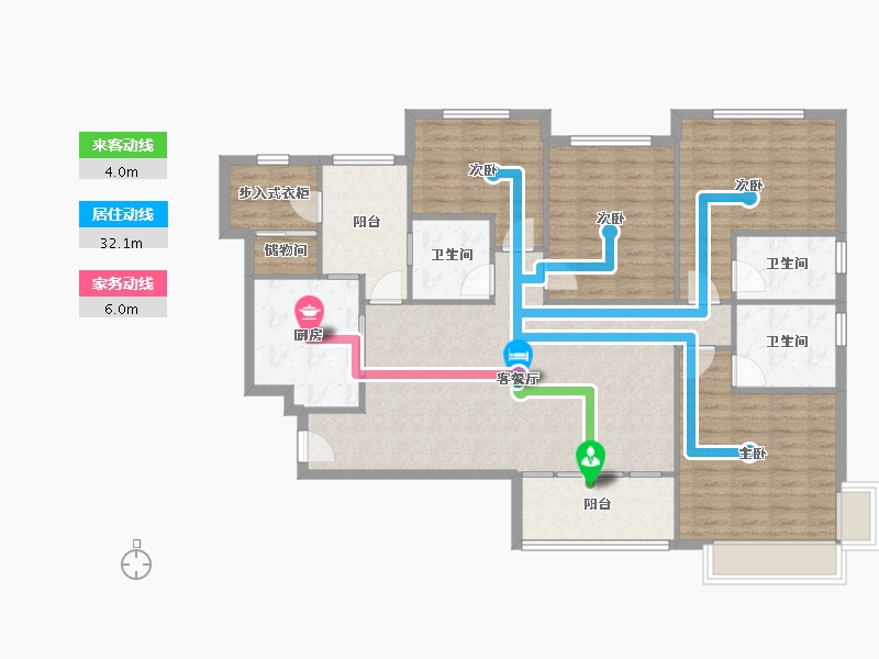 河南省-安阳市-安阳恒大绿洲-134.50-户型库-动静线