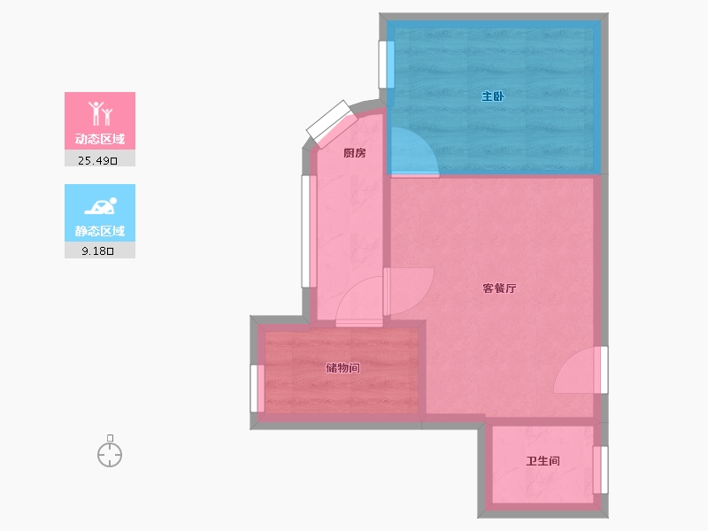 广东省-广州市-晓港湾-30.55-户型库-动静分区