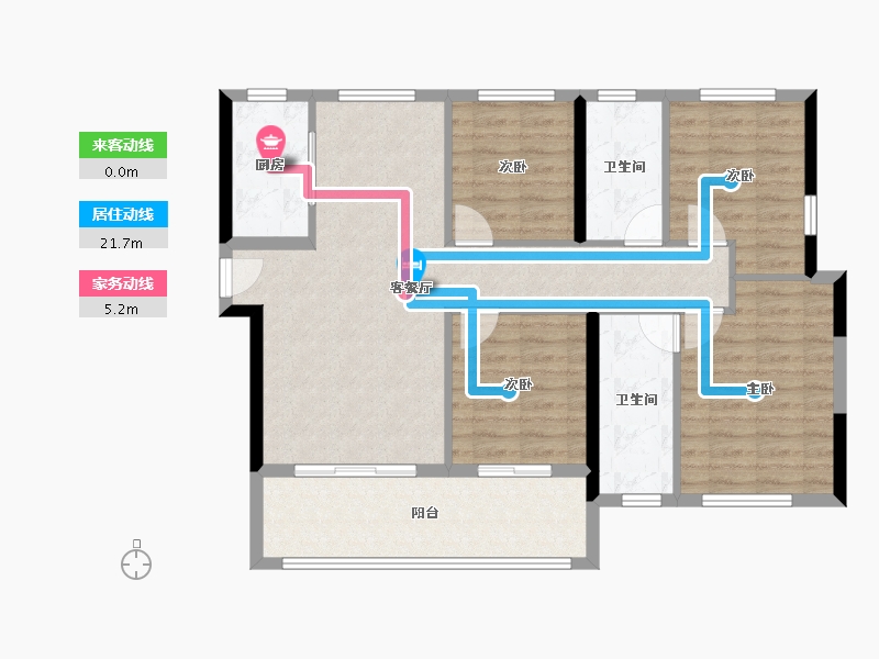 福建省-莆田市-皇庭美域外滩玉玺-97.43-户型库-动静线