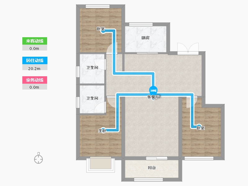 河北省-保定市-蓝熙府-98.88-户型库-动静线