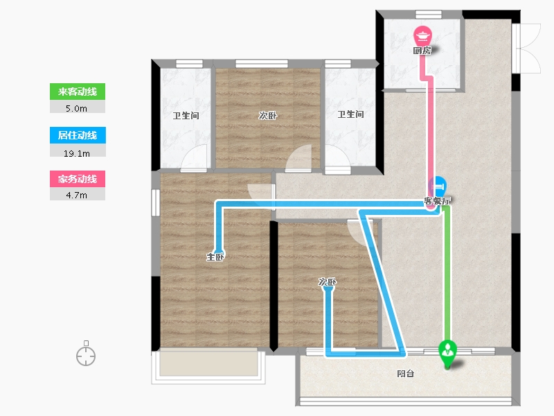 山东省-菏泽市-中央悦府-107.00-户型库-动静线