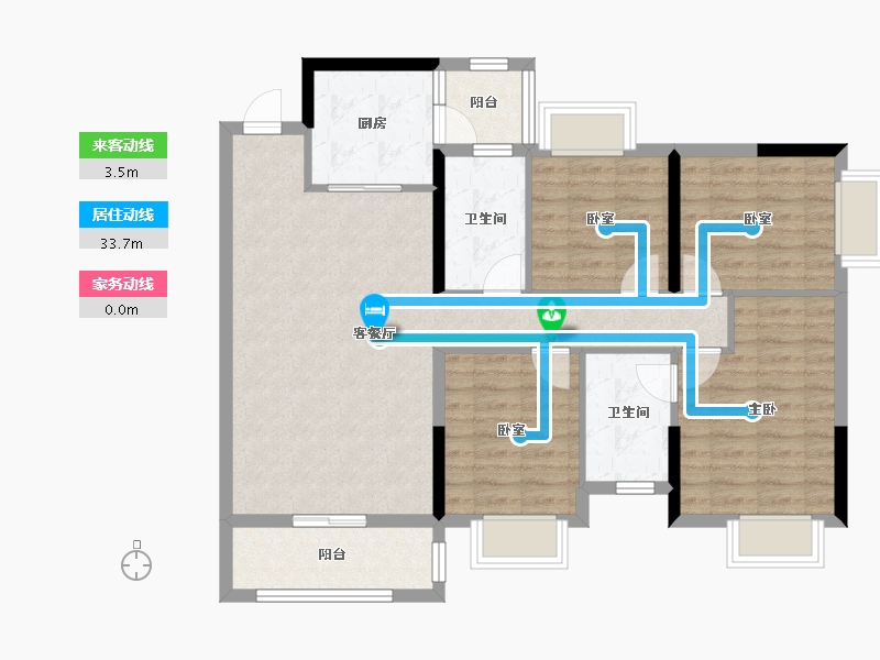 广西壮族自治区-柳州市-云星钱隆学府-108.38-户型库-动静线